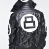 Eight Ball Faux Leather Bomber Jacket
