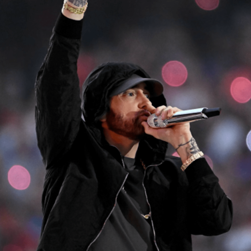 Eminem-Super-Bowl-Black hoodedJacket