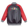Fendi Boys Black and Red Varsity Jacket