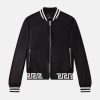 Greca Nappa Leather Bomber Jacket