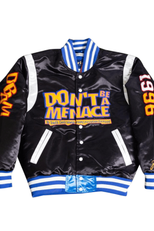 Headgear Classic Black Don't Be a Menace Satin Jacket 