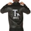 Back view of John Travolta T Birds Danny Zuko Leather Jacket