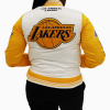 Los Angeles Lakers NBA Satin yellow Jacket