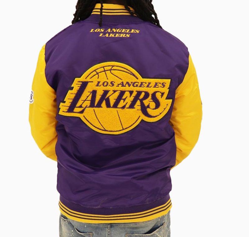 Los Angeles Lakers NBA Varsity Satin Jacket