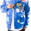 Marvin the Martin Satin Blue Bomber Jacket