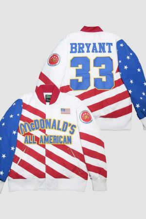 McDonald's All American Kobe White Varsity Jacket