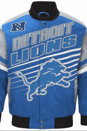 N Detroit Lions Varsity Bomber Jacket