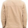 Back view of Octagon Denim Brown Jacket