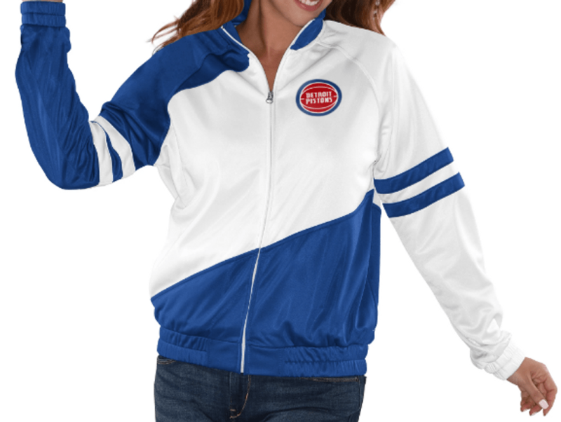 Official Ladies Detroit Pistons Track Jacket