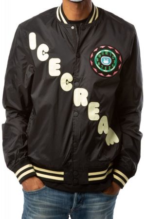Parachute Black Bomber Stacked Jacket