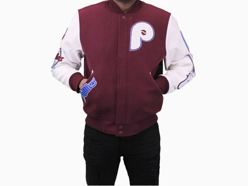 Philadelphia Phillies Retro Varsity Purple Jacket