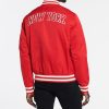 Superdry Varsity Bomber Red Jacket 