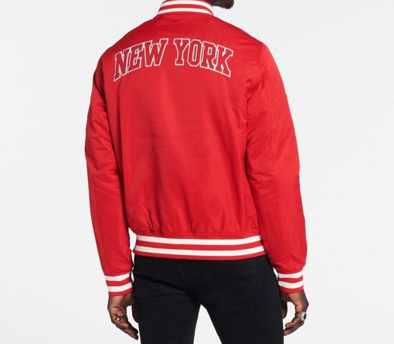 Superdry Varsity Bomber Red Jacket 