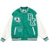 Teal Cotton BK Varsity Jacket