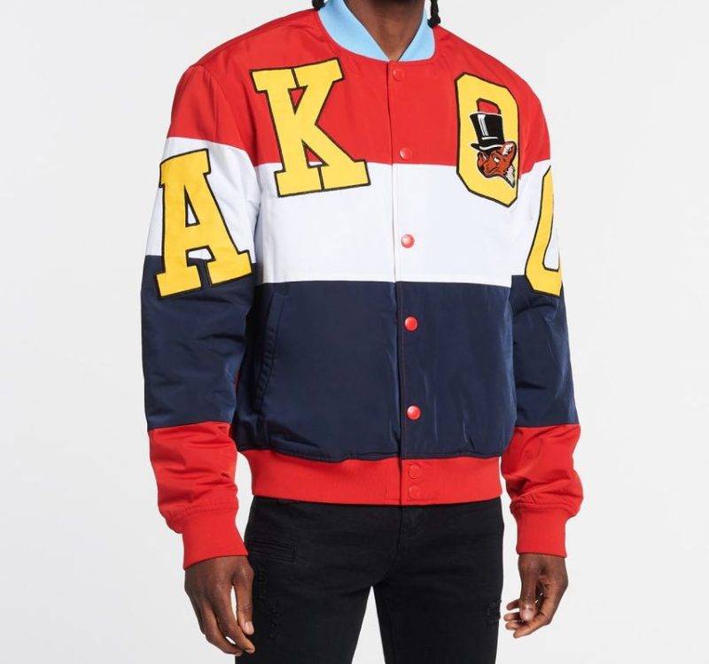 Tri-Color Academy Varsity Jacket 