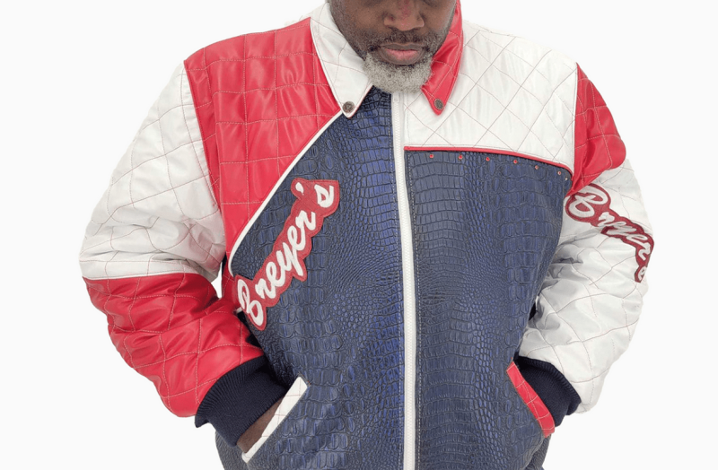 Tri Color Breyer Leather Jacket GLJ