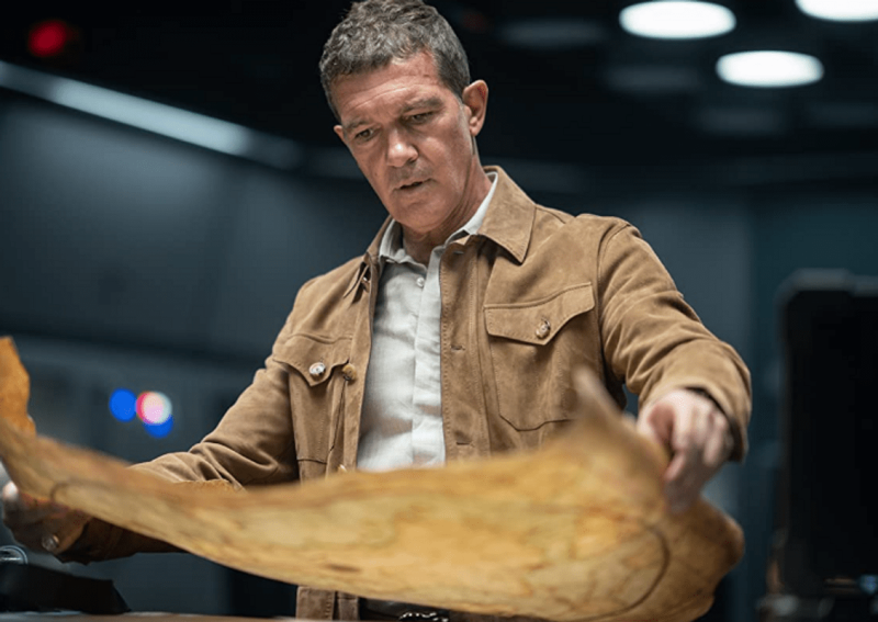 Uncharted Antonio Banderas Brown Suede Denim Jacket