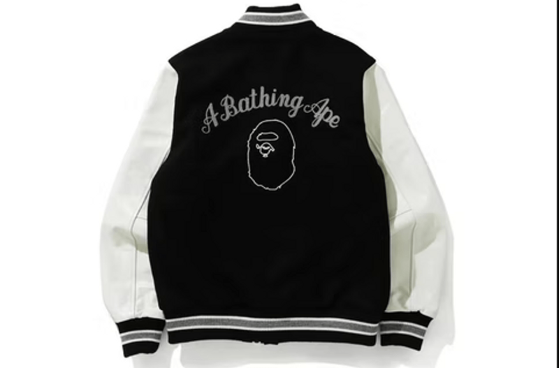 Black BAPE Varsity Jacket