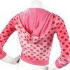 Back view of Jennifer´s Body Check Pink Heart Hoodie