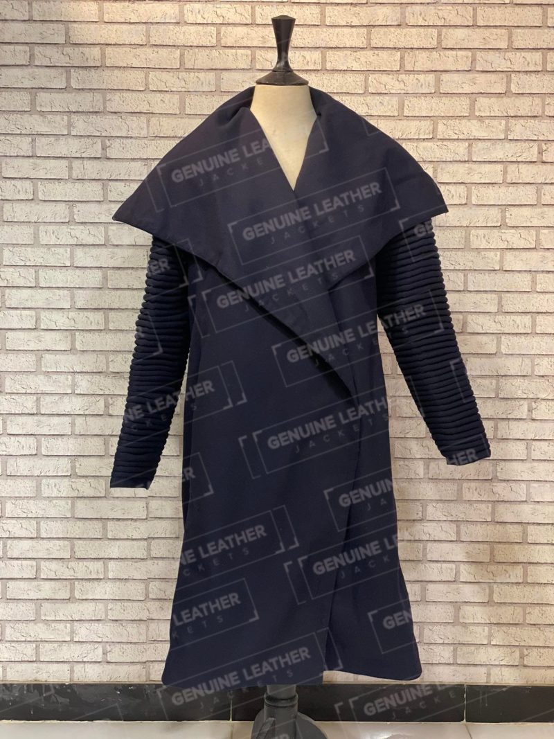 Blue Bloods Erin's Navy Ribbed Coat
