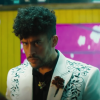 bullet train Bad Bunny white blazer