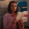 bullet train Joey King pink wool coat