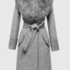 Inventing Anna Gray Woolen Fur Coat