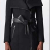 Blue Bloods Black Woolen Zip Coat