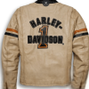 Harley Davidson Racing Black and White Jacket