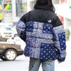 Patchwork Bandana Puffer Jacket