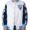 Chicago Bulls White Satin Varsity Jacket