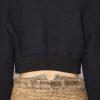 Black Cropped Cotton Tweed Jacket