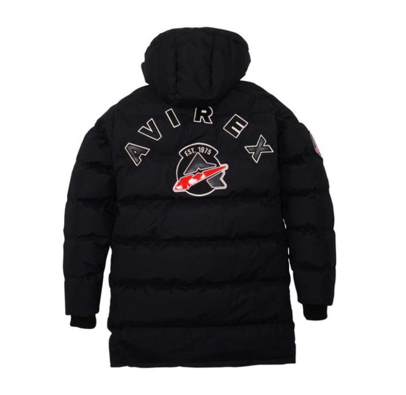 Polyester Black Official Parka Puffer Jacket