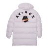 Polyester White Official Parka Puffer Jacket