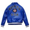 USA Icon Blue Leather Jacket