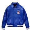 USA Icon Blue Leather Jacket