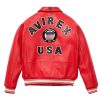 USA Icon Red Leather Jacket