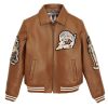 Speed Tigers Brown Leather Jacket
