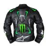Alpinestars Hellhound Monster Energy Biker Leather Jacket