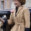 Mrs Harris Goes to Paris Lesley Manville Short Wrap Coat