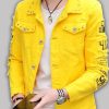 School Ruined My Uff Yellow Denim Jacket