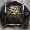 Legends Never Die Black Varsity Jacket