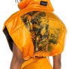 All American JoJo Orange Cropped Puffer Jacket