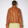 Cognac Brown Relaxed Fit Jacket