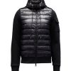 Black Quilted Hooded Jacket