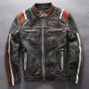 Skull Heater Gang Biker Leather Jacket