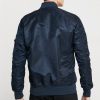 Moon Landing NASA Navy Blue Bomber Jacket