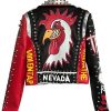 Hzikk Punk Rock Leather Jacket