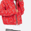 Red Bandana Puffer Jacket