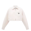 Prada Plaque Pink Denim Jacket